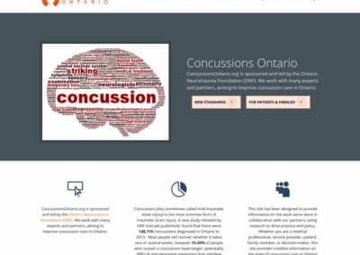 Concussions Ontario Website Implementation