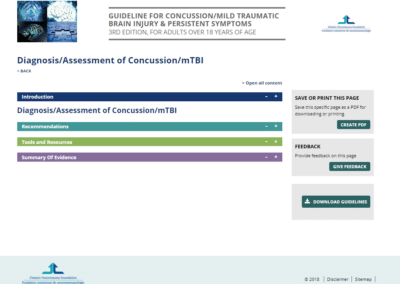 Brain Injury Guidelines – Concussion