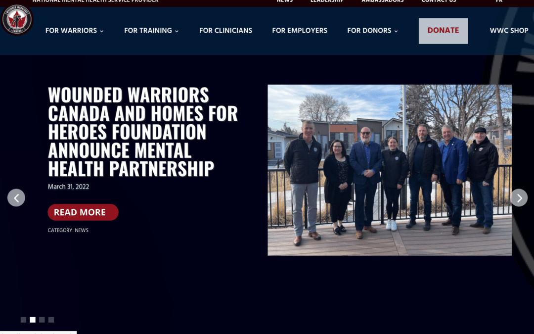 Wounded Warriors Canada, Design + Development, Not-for-Profit