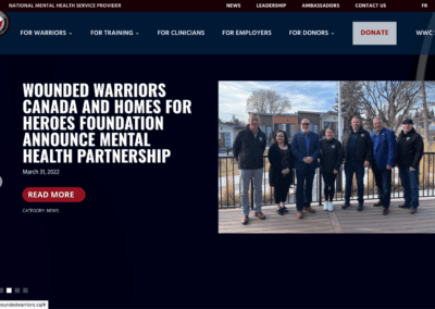 Wounded Warriors Canada, Design + Development, Not-for-Profit